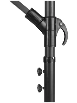 Ampelschirm in Schwarz - (H)250 cm