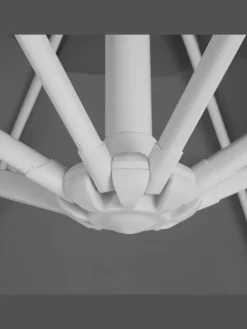 Ampelschirm SAVONA in Grau/Weiß - (W) 300 x (H) 240 x (L) 300 cm