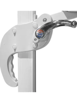 Ampelschirm SAVONA in Grau/Weiß - (W) 300 x (H) 240 x (L) 300 cm