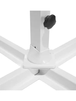 Ampelschirm SAVONA in Grau/Weiß - (W) 300 x (H) 240 x (L) 300 cm