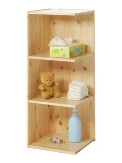 Anstellregal für Wickeltisch Adam/Moritz in Natur