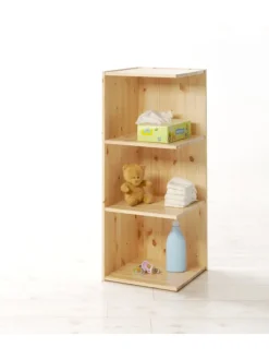 Anstellregal für Wickeltisch Adam/Moritz in Natur