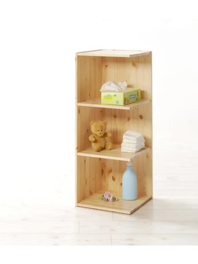Anstellregal für Wickeltisch Adam/Moritz in Natur