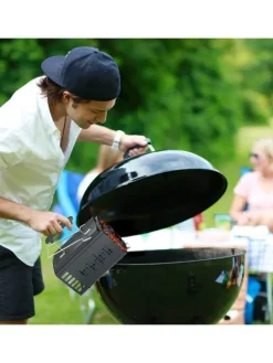 Anzündkamin in Schwarz