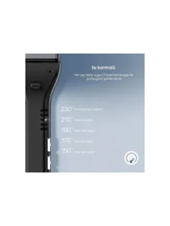 AR5078 Glätteisen Haarglätter effizientes Styling stilvoll in Schwarz