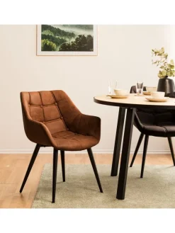 Armlehnenstuhl Lamppi II in Cognac