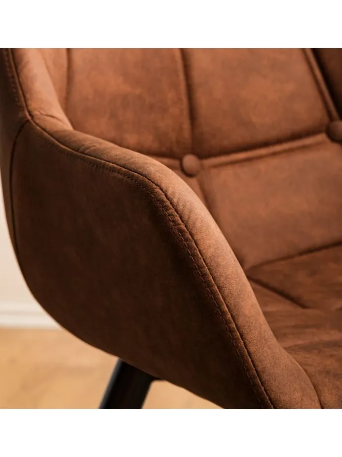 Armlehnenstuhl Lamppi II in Cognac