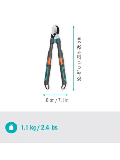 Astschere ''TeleCut'' in Grau - (L)67 x (B)18 cm