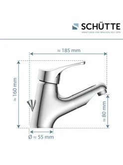 ATTICA Waschtischarmatur, Chrom, mit herausziehbarer Haarbrause