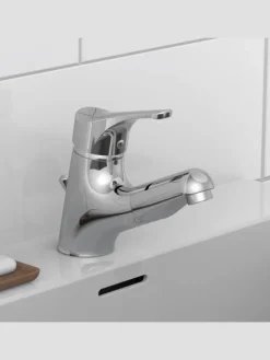 ATTICA Waschtischarmatur, Chrom, mit herausziehbarer Haarbrause