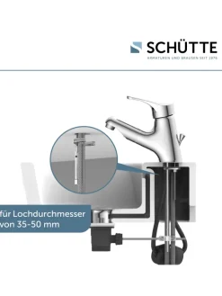 ATTICA Waschtischarmatur, Chrom, mit herausziehbarer Haarbrause