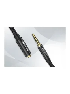 Audio Kabel TRRS 3,5 mm Stecker auf 3,5 mm Buchse 1 Meter