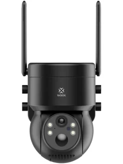 Außen-Überwachungskamera "WOOX R3569" mit Solarpanel in Schwarz
