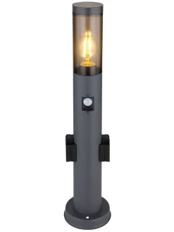 Außenleuchte "Boston" in Anthrazit - (B)12,7 x (H)60 cm