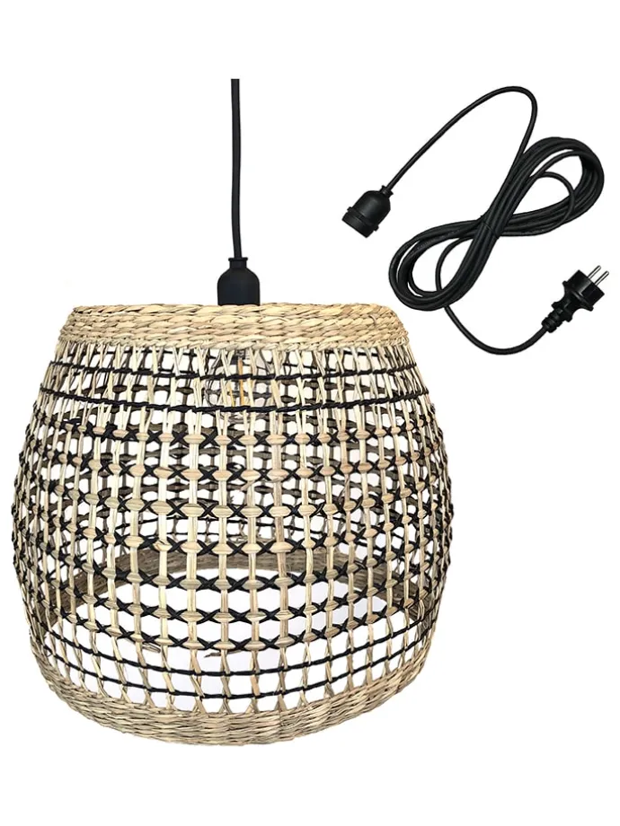 Außenleuchte "Cesare" in Hellbraun - (H)28 x Ø 35 cm