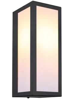 Außenleuchte "Gundula" in Schwarz - (B)14 x (H)32 x (T)12 cm