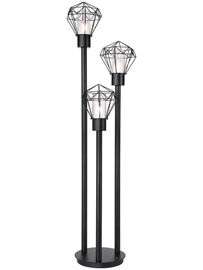 Außenleuchte "Horace" in Schwarz - (H)170 x Ø 44,5 cm