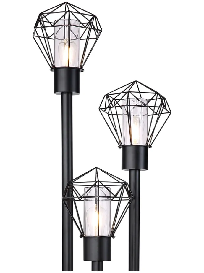 Außenleuchte "Horace" in Schwarz - (H)170 x Ø 44,5 cm