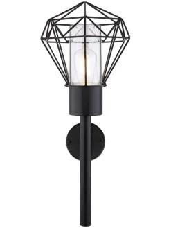 Außenleuchte "Horace" in Schwarz - (B)22,5 x (H)28,5 cm