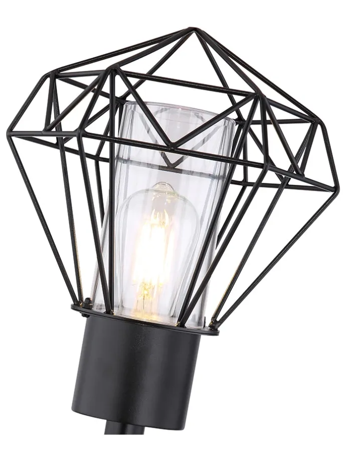 Außenleuchte "Horace" in Schwarz - (B)22,5 x (H)28,5 cm