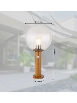 Außenleuchte in Hellbraun - (H)50 x Ø 25 cm