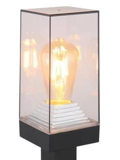 Außenleuchte in Schwarz - (B)10 x (H)100 x (T)10 cm