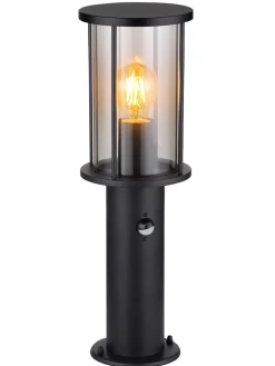 Außenleuchte in Schwarz - (H)45 x Ø 14,3 cm