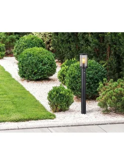 Außenleuchte in Schwarz - (H)100 x Ø 14,3 cm