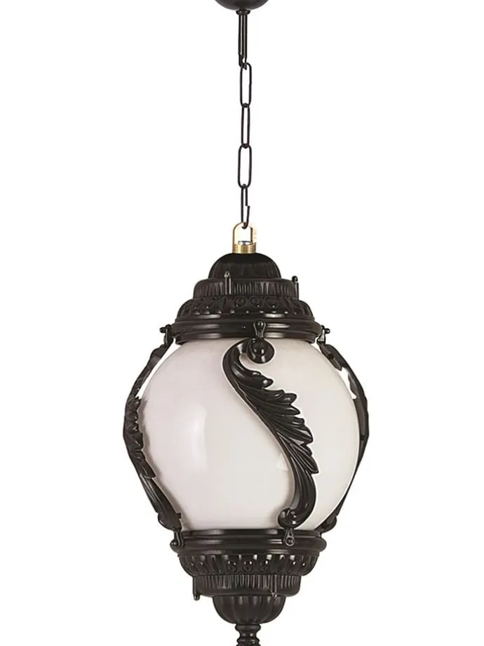 Außenleuchte in Weiß/ Schwarz - (H)85 x Ø 30 cm