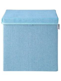 Aufbewahrungsbox in Hellblau - (B)33 x (H)33 x (T)33 cm