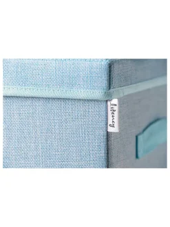 Aufbewahrungsbox in Hellblau - (B)33 x (H)33 x (T)33 cm