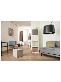 Aufbewahrungsbox in Hellblau - (B)33 x (H)33 x (T)33 cm