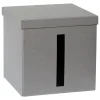 Aufbewahrungskiste "I" in Grau - (B)30 x (H)30 x (T)30 cm