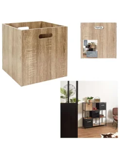 Aufbewahrungskiste in Natur - (B)30 x (H)30 x (T)30 cm