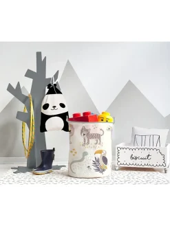 Aufbewahrungskorb "Africa" in Beige/ Bunt - (H)50 x Ø 40 cm