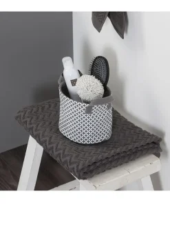 Aufbewahrungskorb in Grau - (H)14 x Ø 17 cm