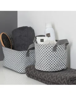 Aufbewahrungskorb in Grau - (H)14 x Ø 17 cm