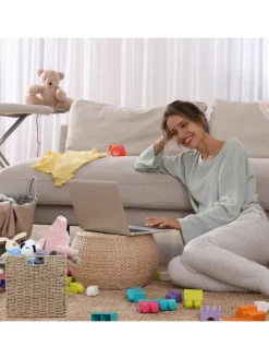 Aufbewahrungskorb in Natur - 30 x 30 x 30 cm