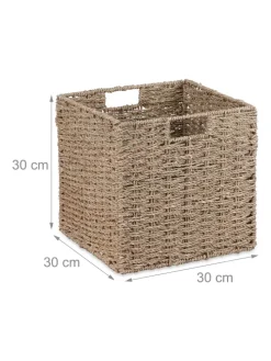 Aufbewahrungskorb in Natur - 30 x 30 x 30 cm