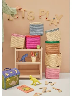 Aufbewahrungskorb in Rosa - (B)20 x (H)20 x (T)20 cm