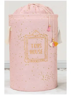 Aufbewahrungskorb "KALS-04270" in Rosa - (H)46 x Ø 31 cm