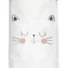Aufbewahrungstüte "Cat" in Weiß/ Schwarz - (B)60 x (H)90 x (T)13 cm