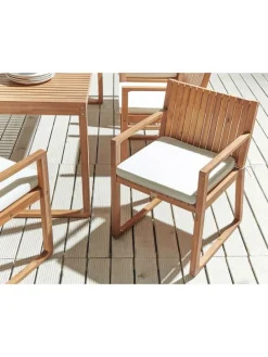 Auflagen SASSARI in Weiß - (W) 46 x (H) 5 x (L) 46 cm