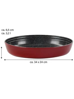 Auflaufform in Rot - (L)34 x (B)24 cm