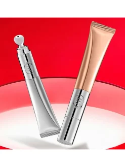 Augenkonturen-Massagegerät in Silber/ Gold