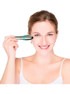 Augenmassagegerät in Weiß/ Silber