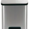Automatik-Tretabfalleimer "Powerstep" in Silber - 38 l