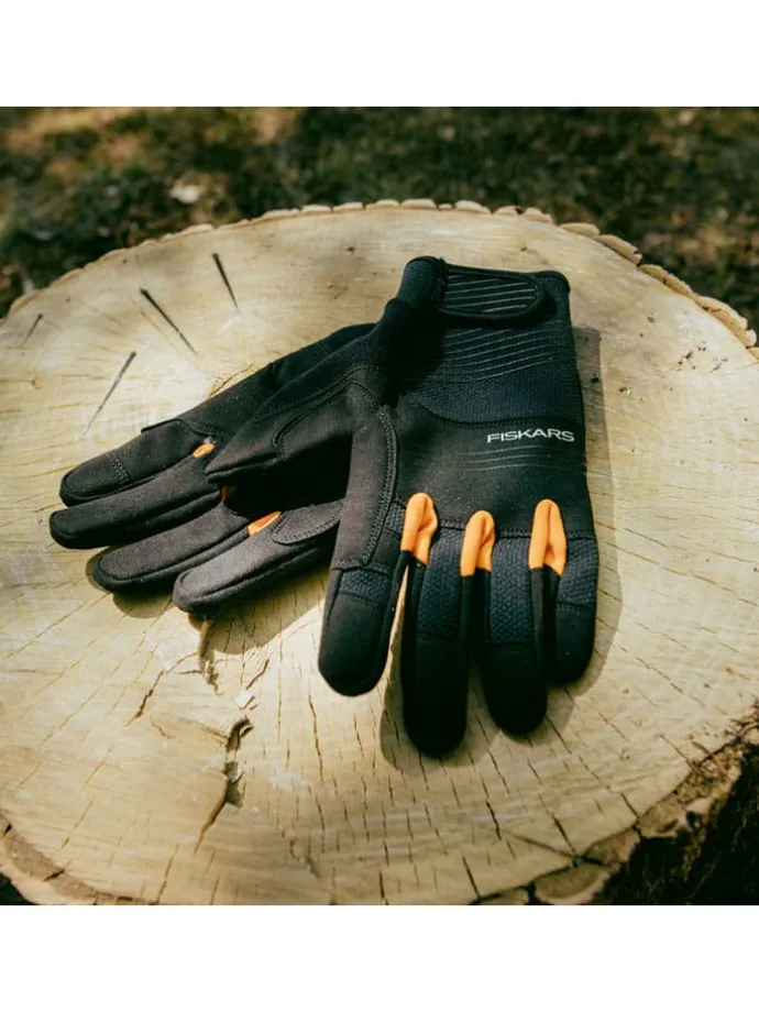 Axt- und Werkzeug-Handschuh in Schwarz