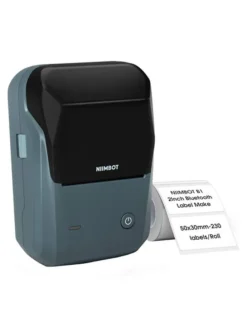 B1 Drahtloser Etikettendrucker Bluetooth Blau
