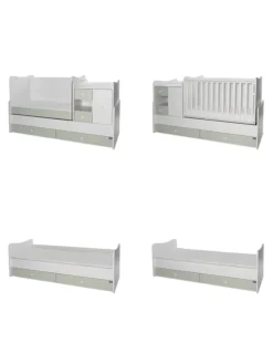 Baby- und Kinderbett Mini Max in grün